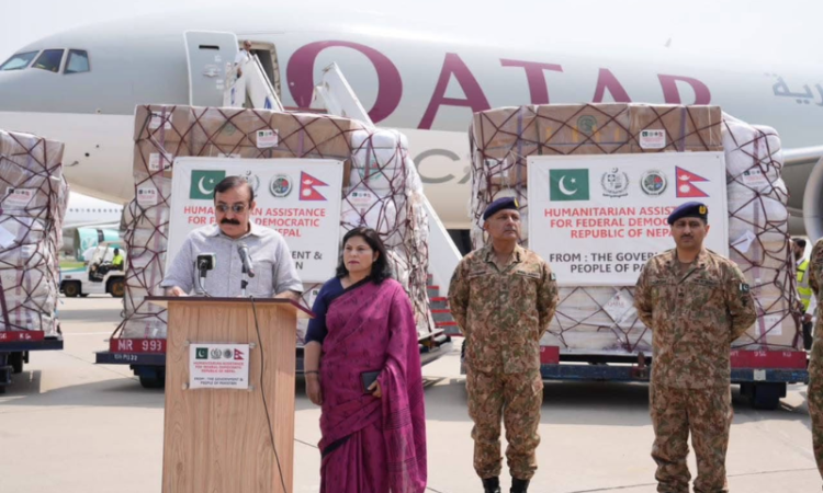 Pakistan dispatches 100 tons of humanitarian assistance to Nepal