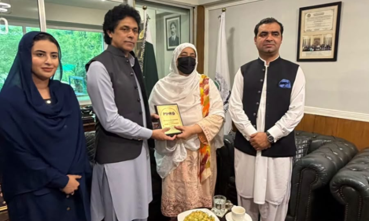 PIHRO honours MPA Farzana Shereen with shield of appreciation