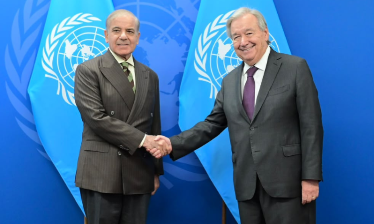 PM Shehbaz meets UN chief António Guterres in New York