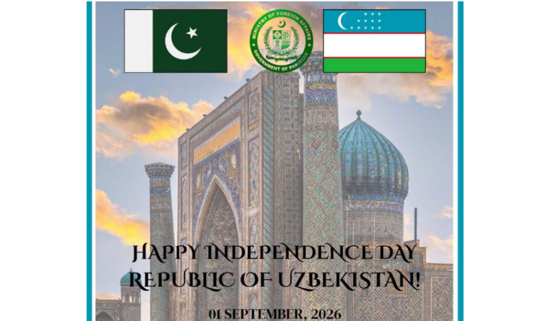 Pakistan felicitates Uzbekistan on Independence Day