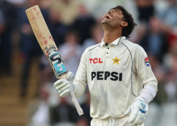 Razaullah joins elite list with four wickets and 90-plus runs on Test debut