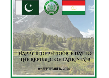 Pakistan felicitates Tajikistan on Independence Day