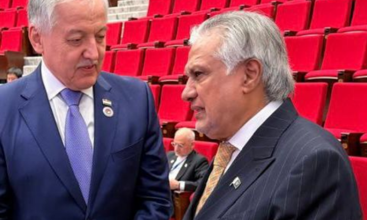 Ishaq Dar, Tajik counterpart discuss bilateral ties, regional developments Bishkek, September 1, 2026: Deputy Prime Minister and Foreign Minister Senator Mohammad Ishaq Dar held a pull-aside meeting with Tajik Foreign Minister Sirojiddin Muhriddin on the sidelines of the Shanghai Cooperation Organisation (SCO) Council of Heads of State meeting in Bishkek on Tuesday. The two foreign ministers exchanged views on bilateral relations and regional developments of mutual interest. They reaffirmed the close and brotherly ties between Pakistan and Tajikistan and expressed commitment to further strengthening bilateral cooperation. The interaction was part of Pakistan’s diplomatic engagements on the sidelines of the SCO summit in Bishkek.