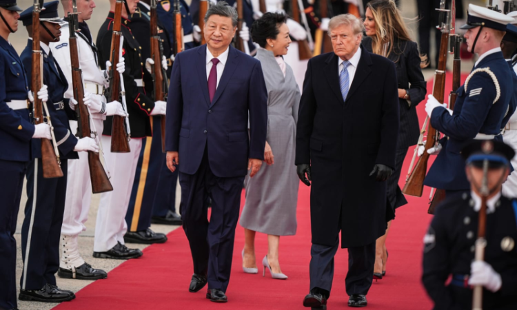 Trump gives Xi rare personal welcome as Chinese president begins US state visit