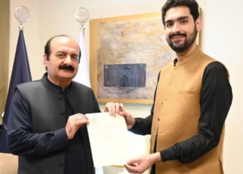Zohaib Khan Niazi nominated focal person for youth economic empowerment