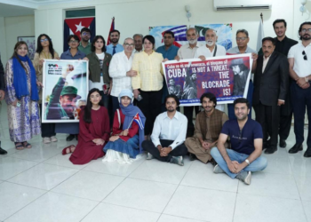 Pakistani students, academics hold solidarity event honouring Che Guevara, opposing US blockade of Cuba