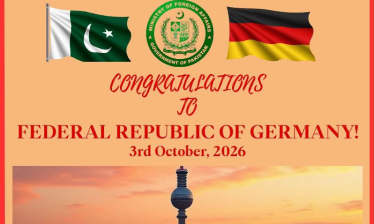 Pakistan felicitates Germany on Unity Day