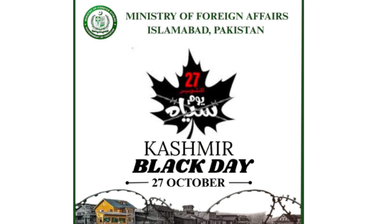 Pakistan reaffirms support for Kashmiris on Black Day