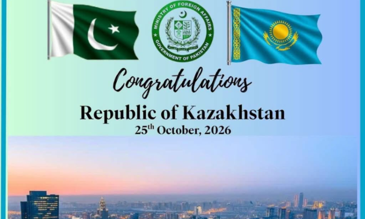 Pakistan extends felicitations to Kazakhstan on Republic Day