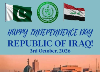 Pakistan congratulates Iraq on Independence Day