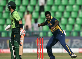Madushanka’s five-wicket haul routs Pakistan for 110 against Sri Lanka
