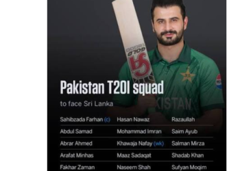 Farhan to lead Pakistan in T20Is against Sri Lanka