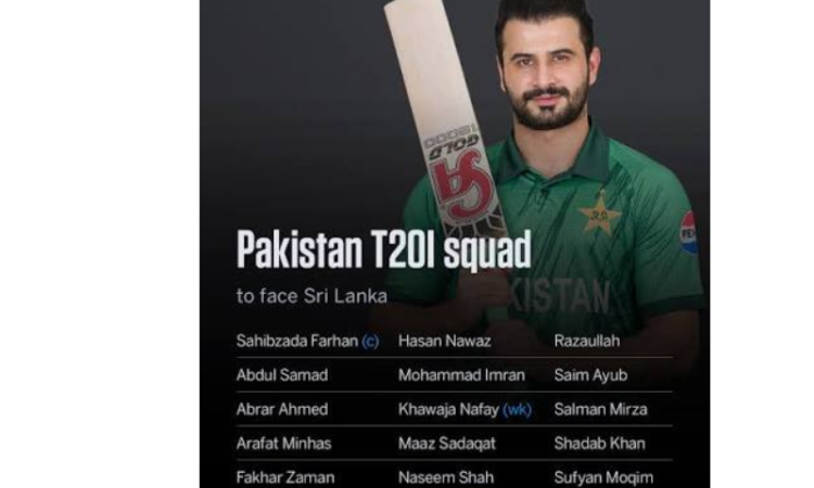 Farhan to lead Pakistan in T20Is against Sri Lanka
