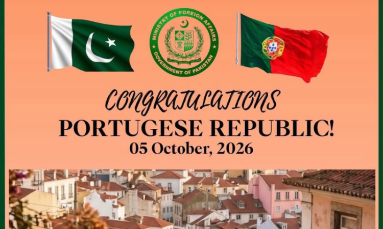 Pakistan wishes Portugal on Republic Day