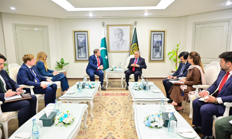 Ishaq Dar, UK minister discuss bilateral ties, regional developments