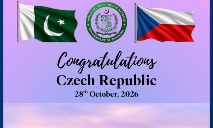 Pakistan felicitates Czech Republic on Independent Czechoslovak State Day